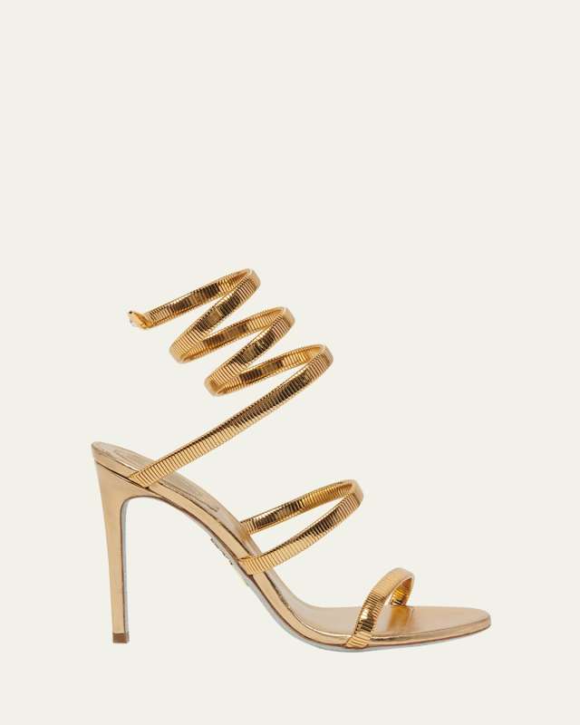 Omega Snake Spiral-Wrap Stiletto